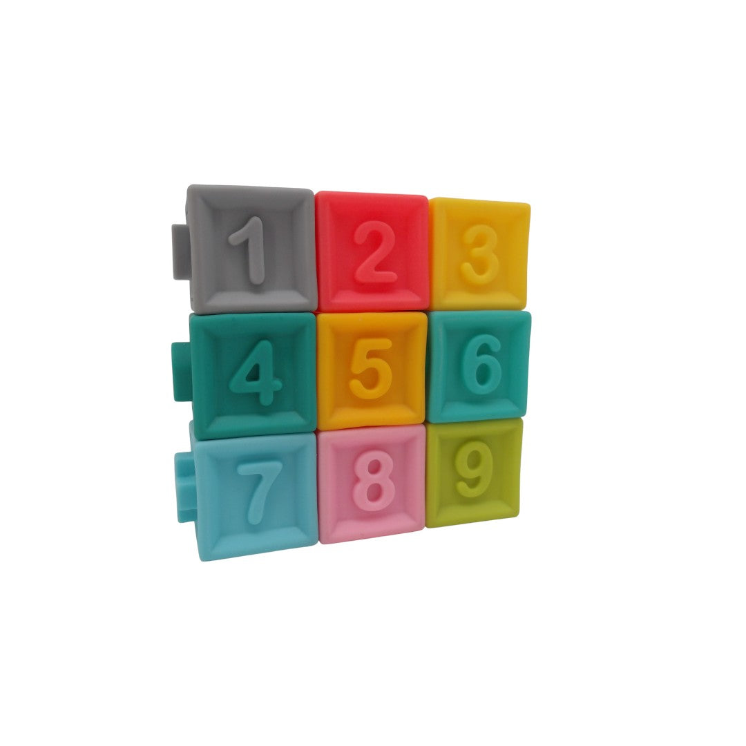 Set de 9 cubes emboitables - Multicolores