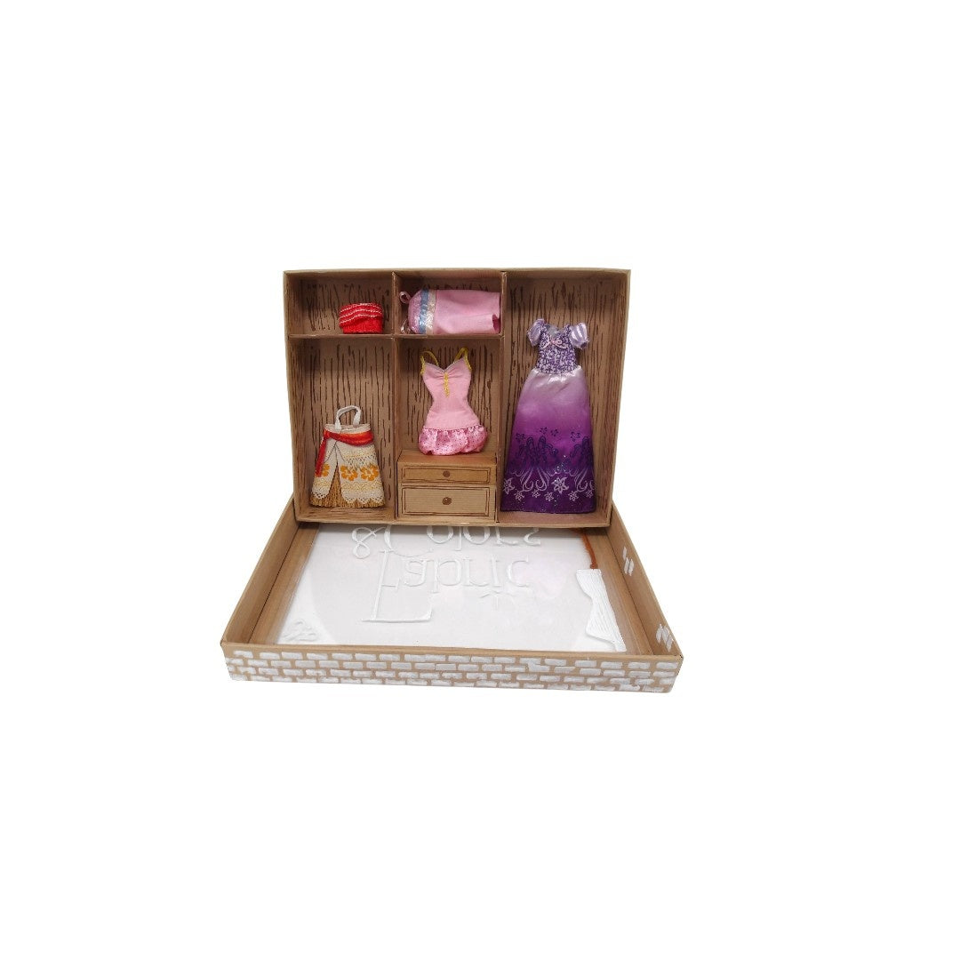 Coffret - Tenues poupées Barbie -x4