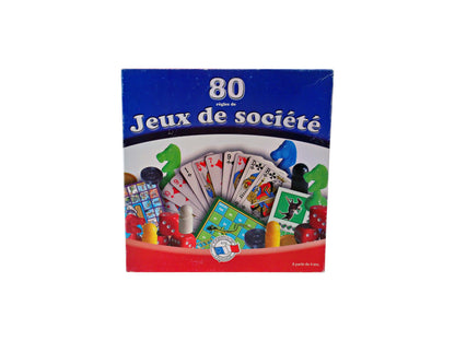 Coffret 80 jeux de société 80 