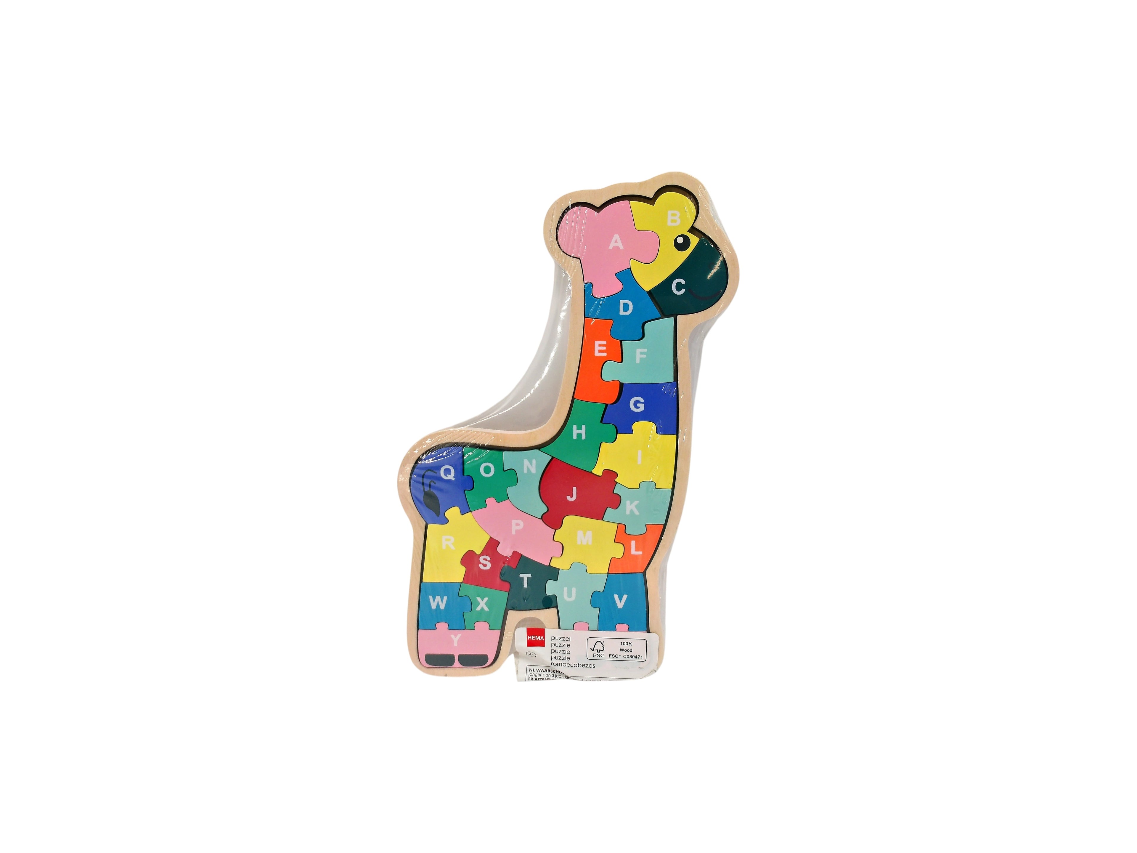 Puzzle bois - Girafe - Alphabet 