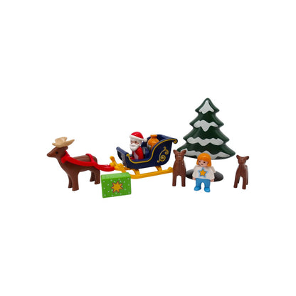 Playmobil 1.2.3 - Père Noël avec angelot et traîneau - Set 6787