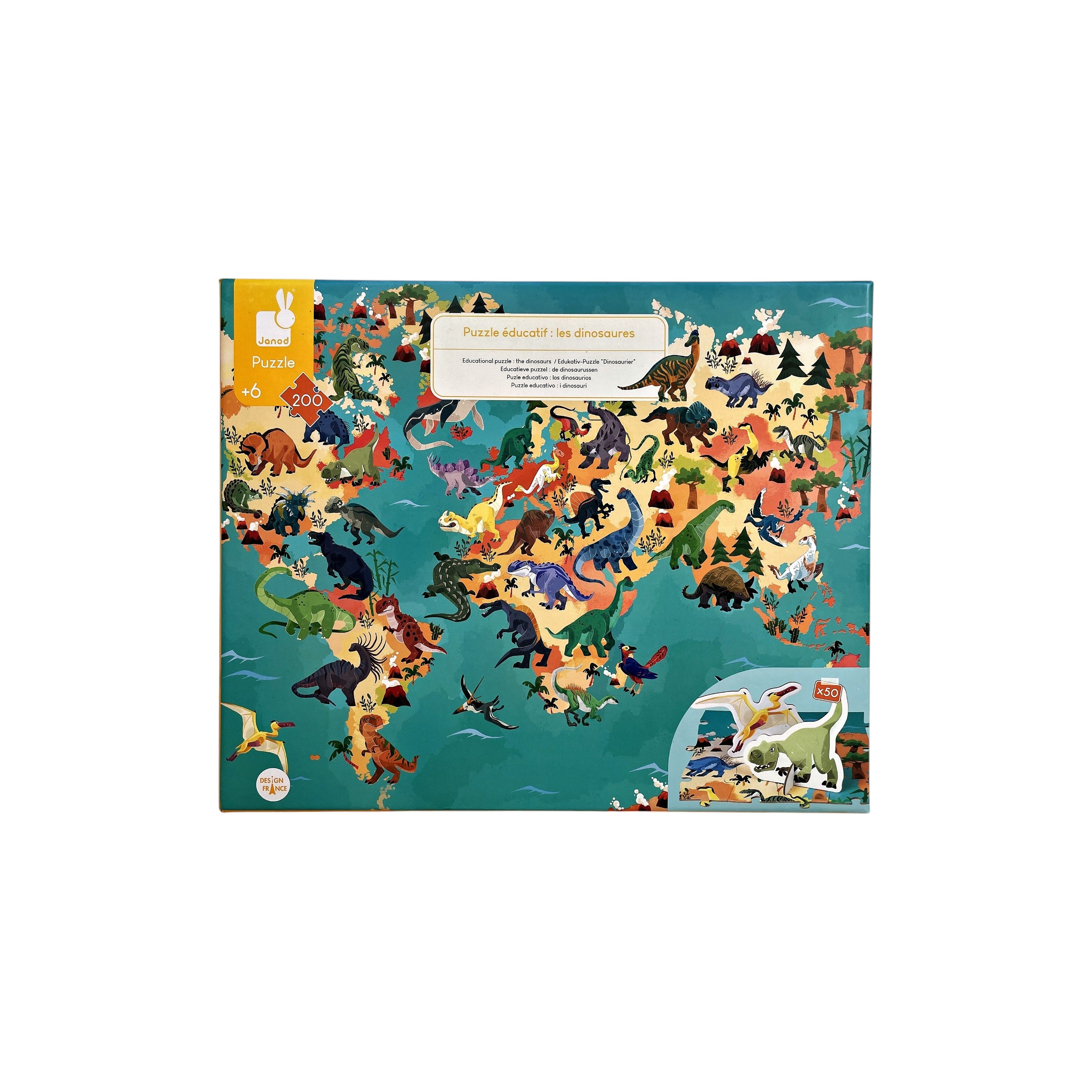 Puzzle éducatif - Le monde des Dinosaures - 250 pièces- Édition 2019