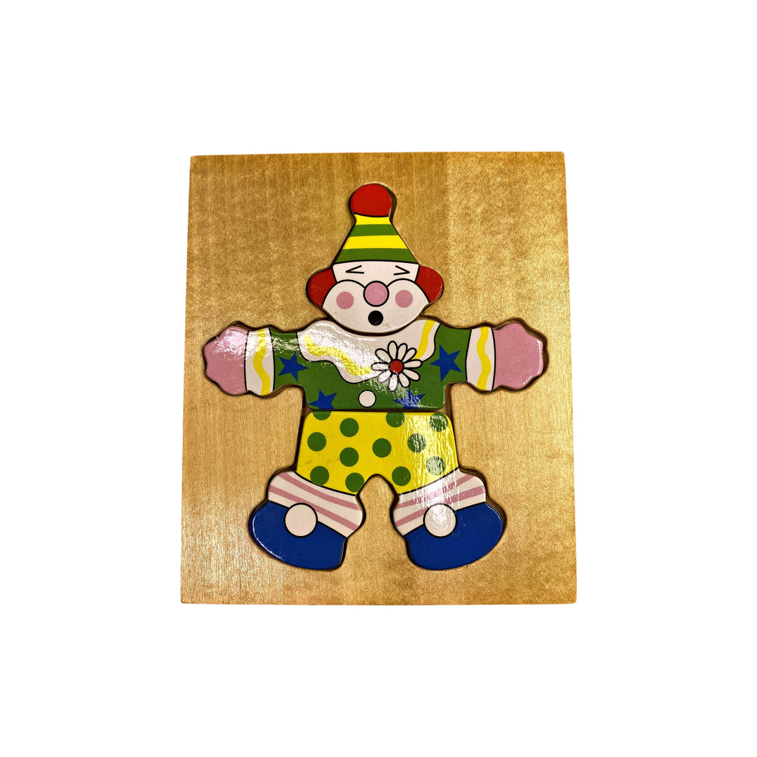 Puzzle en bois - Clown à habiller
