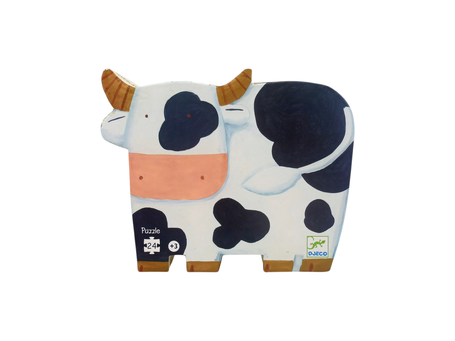 Puzzle silhouette -  Les vaches à la ferme - 24 pièces