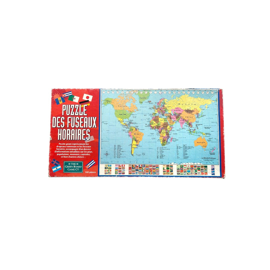 Puzzle - Fuseaux horaires - 140 pièces- Édition 2001