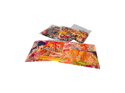 Puzzle - Winx avec poster - 3x49 pièces