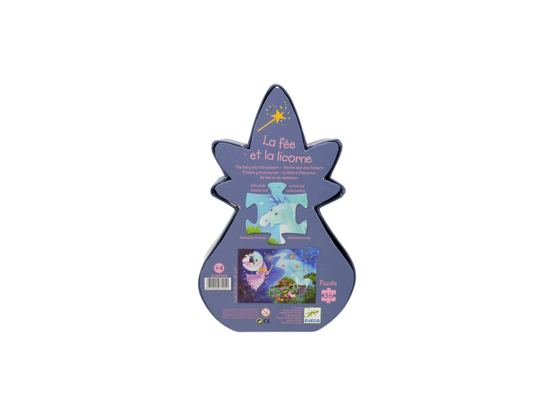 Puzzle - La fée et la licorne - 36 pièces