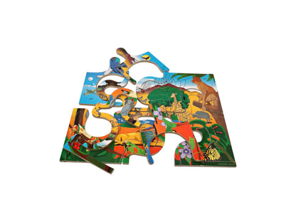 Puzzle bois - Double face - 12 pièces