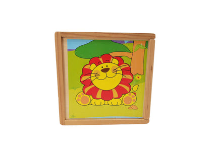 Puzzle cubes - Animaux savane