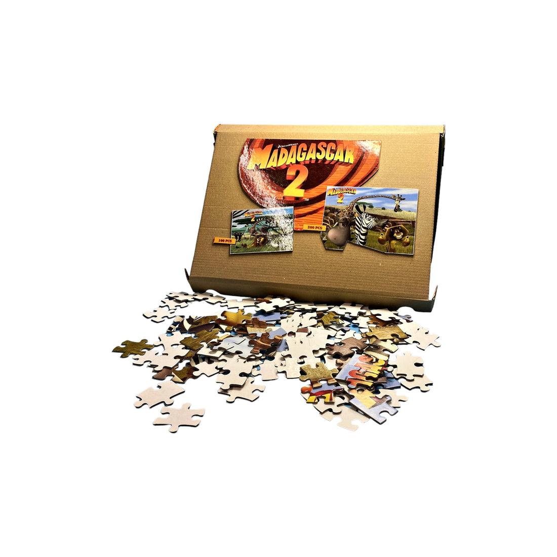 Puzzles évolutifs - Madagascar 2 - 100 et 200 pièces 