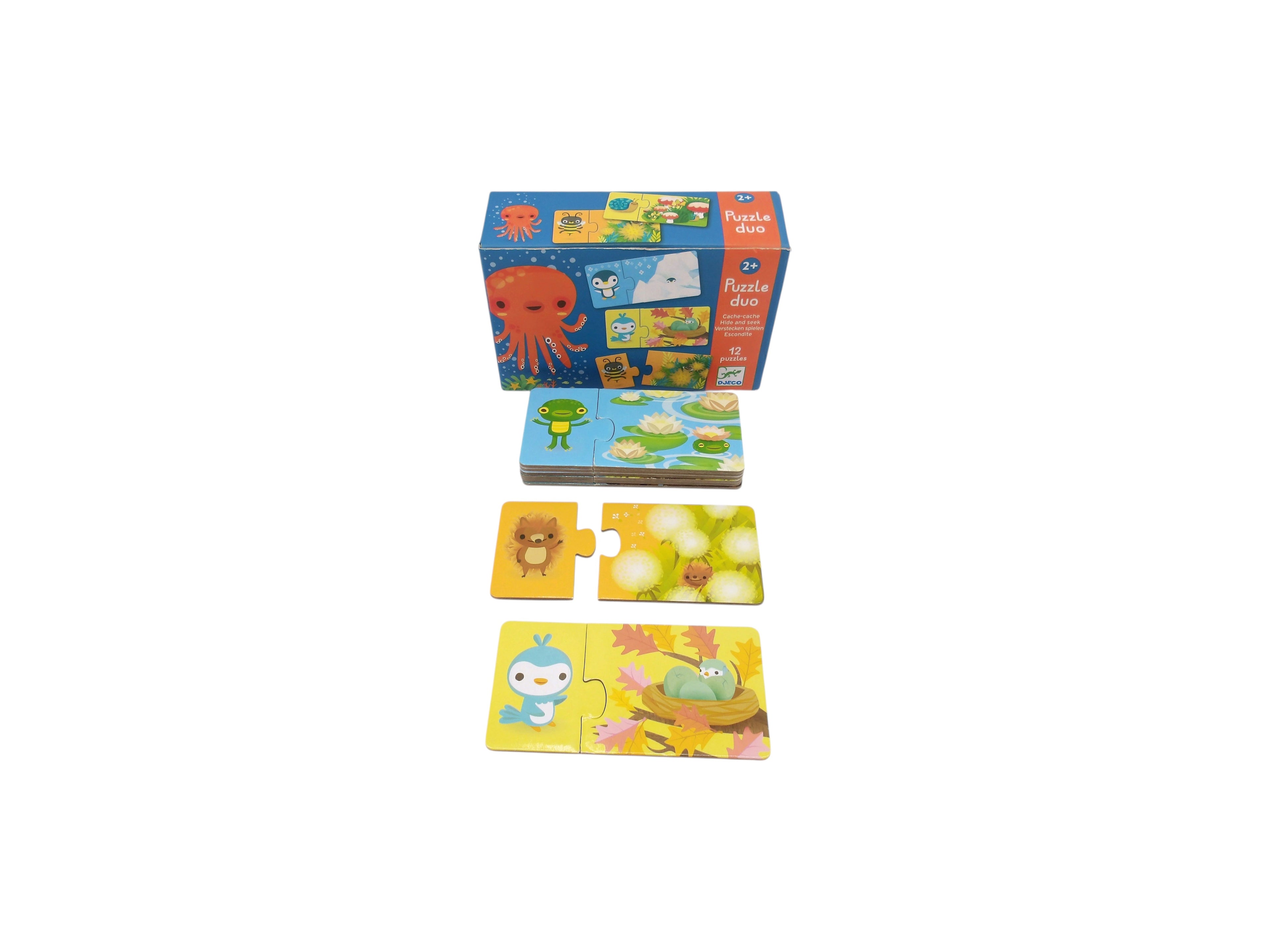Puzzle Duo - Cache-cache 12 x 2 pièces
