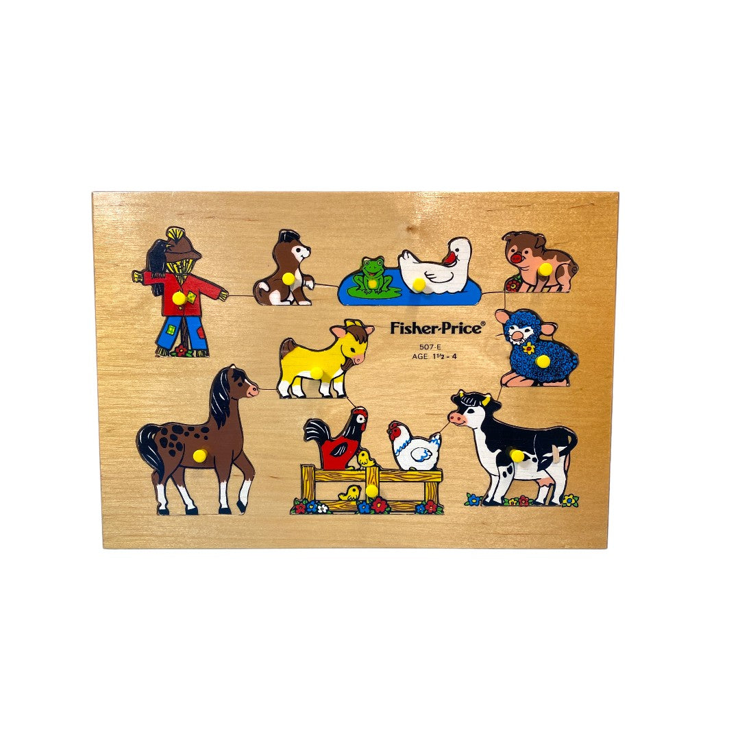 Puzzle bois - Animaux de la ferme - 8 pièces