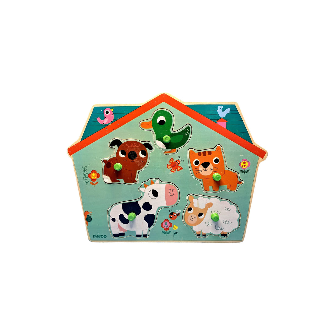 Puzzle sonore bois Ouaf woof - 5 pièces