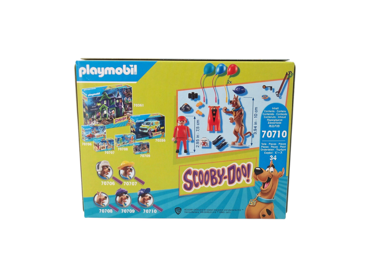 Playmobil - Scooby-Doo avec Fantôme du clown - Set 70710