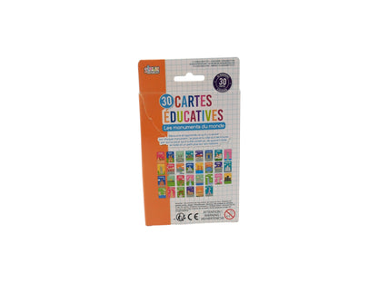 Cartes éducatives - Les monuments du Monde