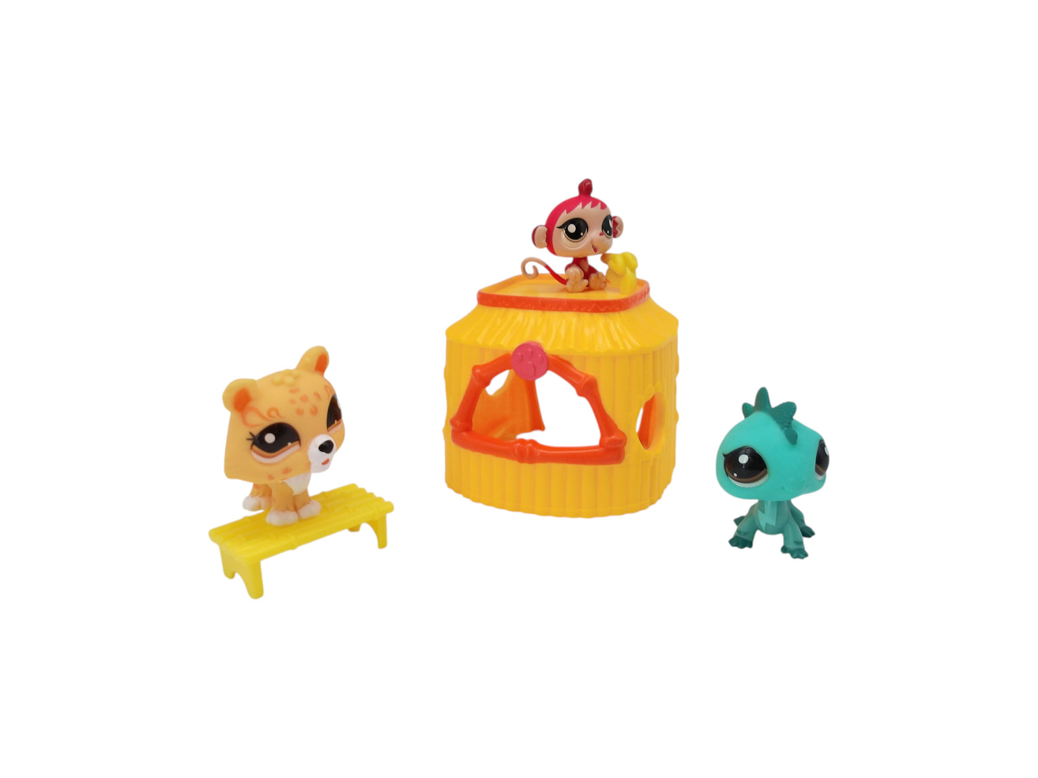Little Pet Shop - 3 Pets - Tiki jungle