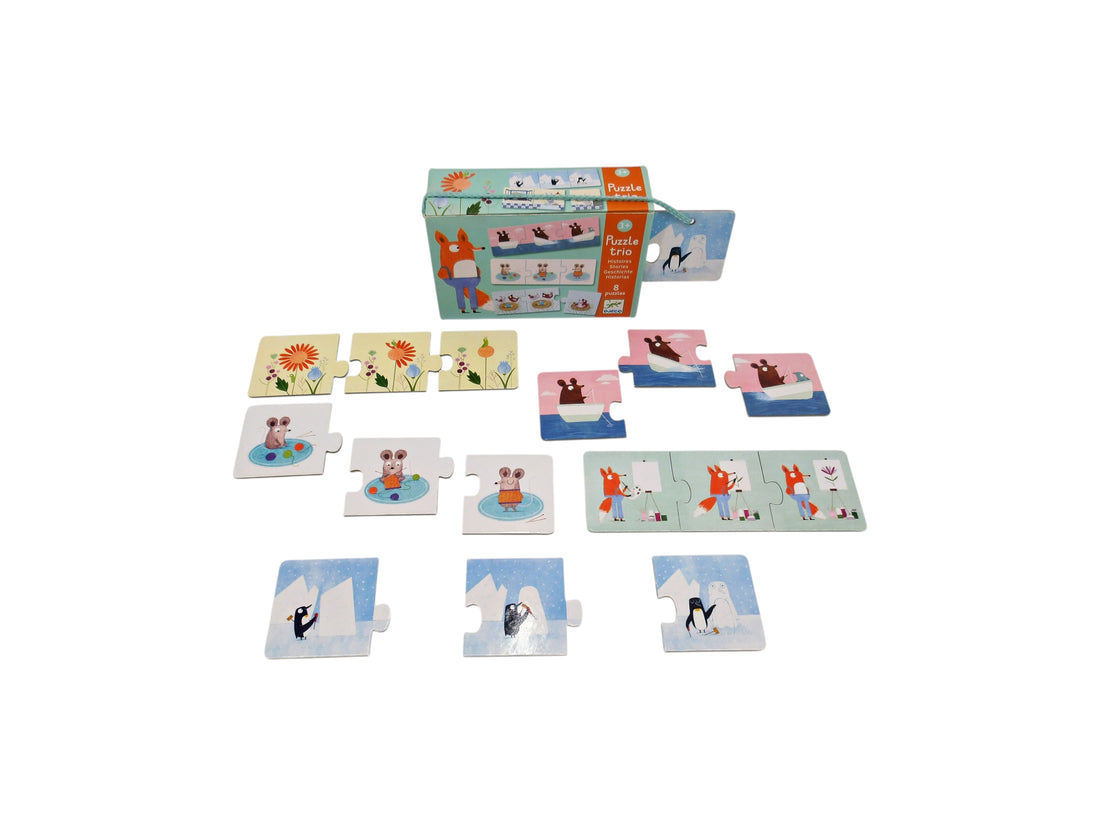 Puzzle Trio Histoires - 8 x 3 pièces