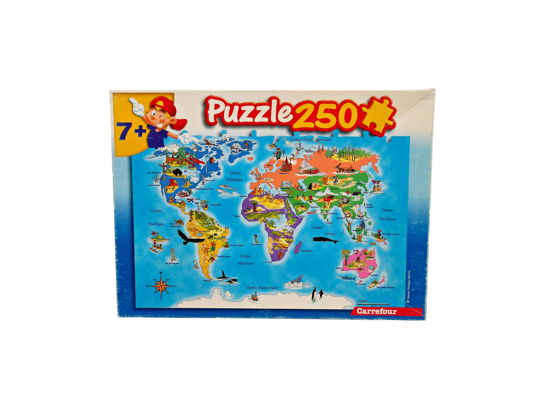 Puzzle - Carte du Monde - 250 pièces