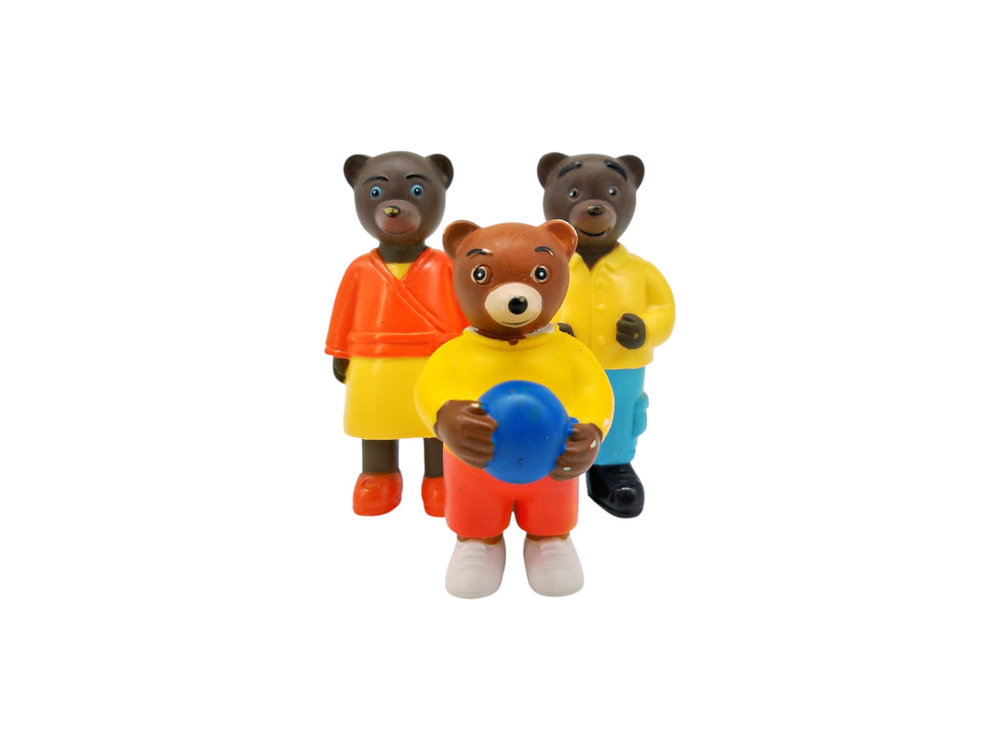 Figurines - Famille Petit Ours Brun - x3