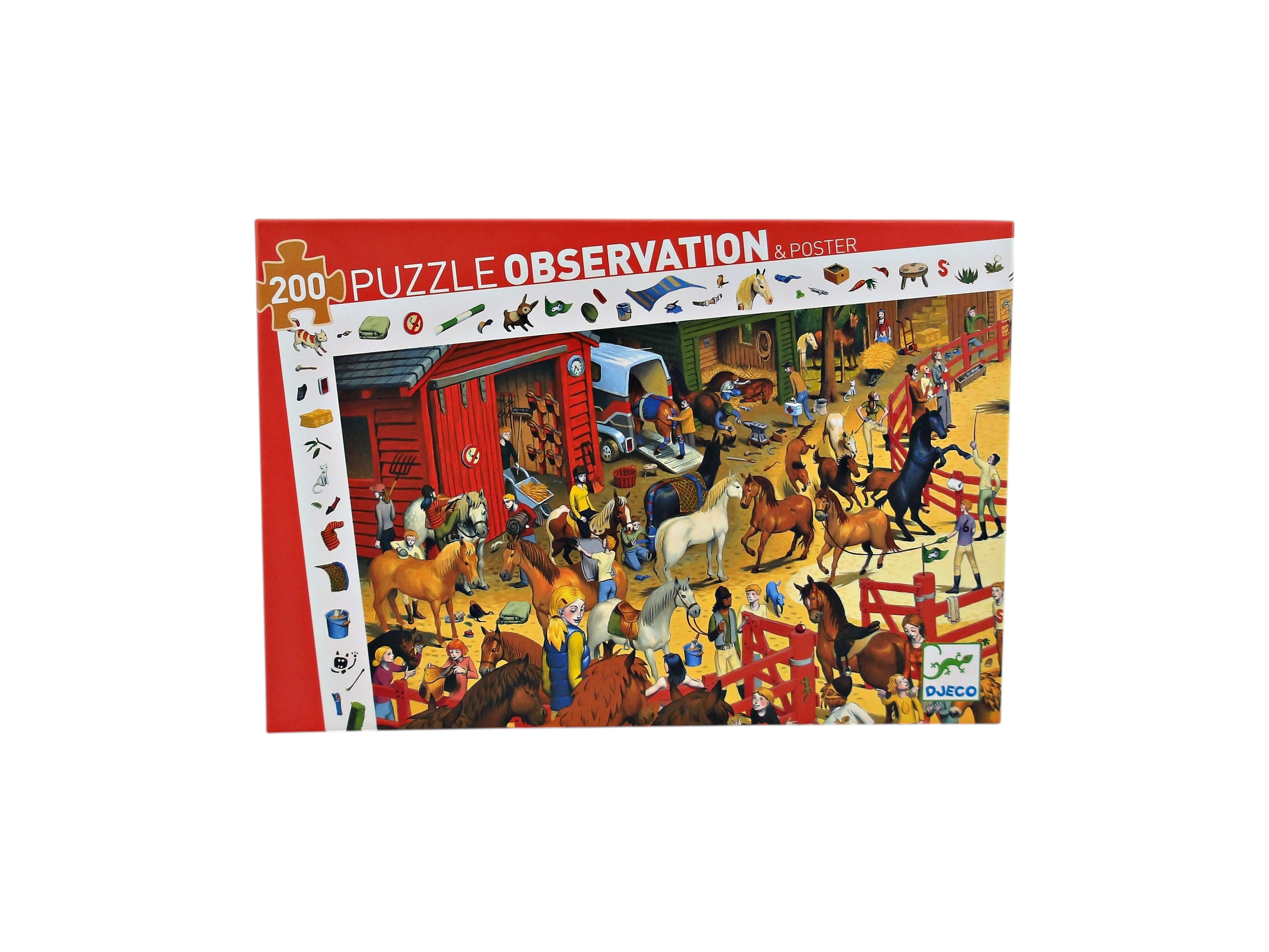 Puzzles observation - Equitation - 200 pièces