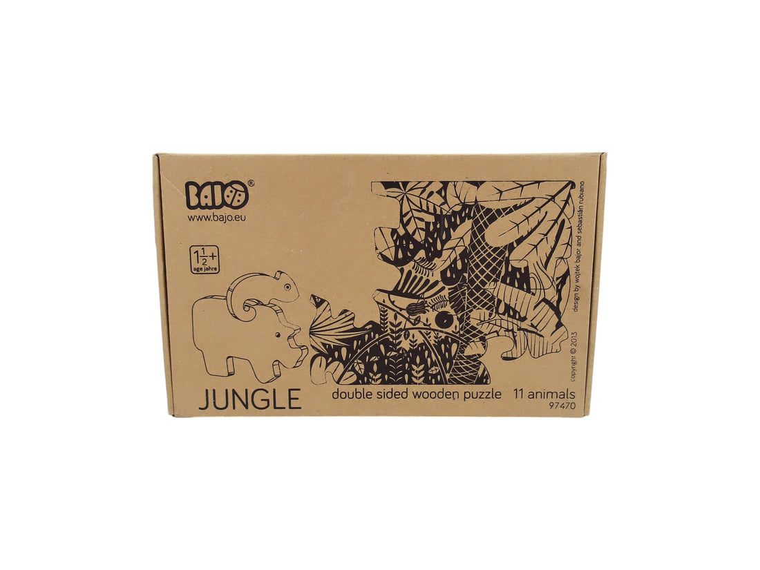 Puzzle et figurines en bois - Jungle