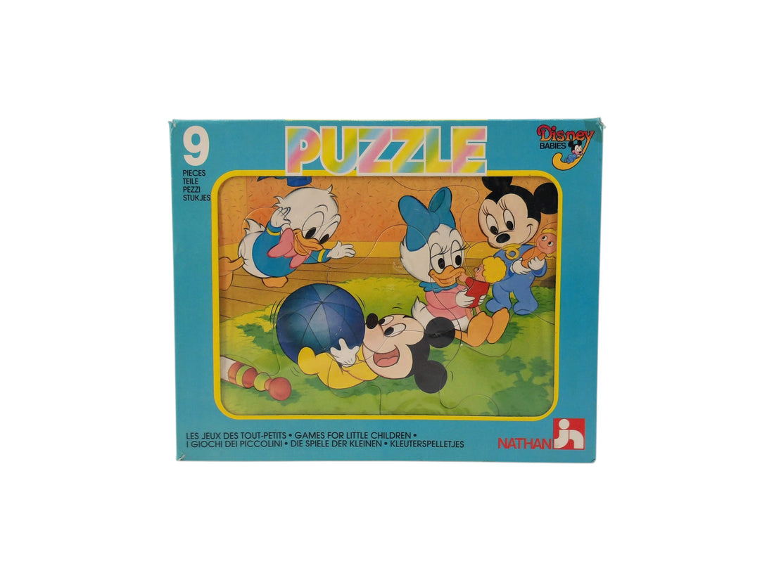 Puzzle Disney Babies - Les Jeux des Tout-Petits - 9 pièces- Édition 1987