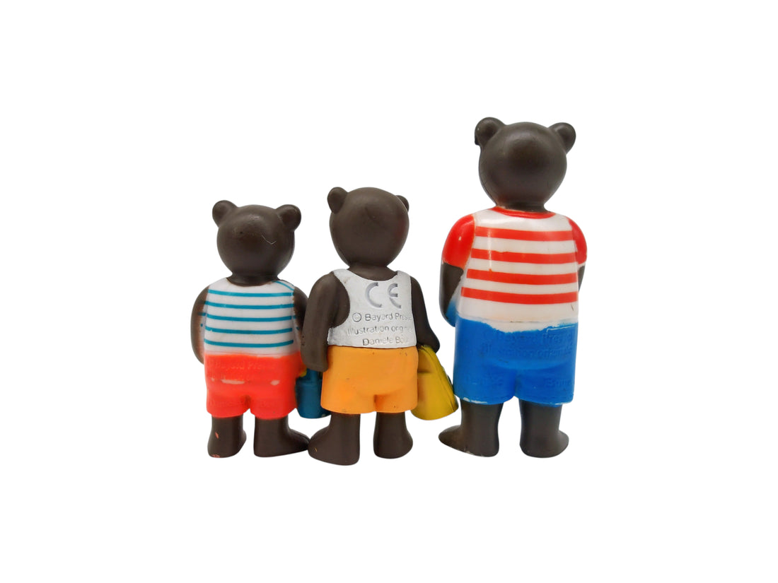 Figurines - Famille Petit Ours Brun - x3