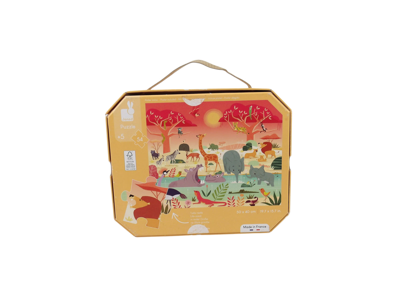 Puzzle valisette - La réserve animalière - 54 pièces- Édition 2019