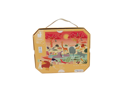 Puzzle valisette - La réserve animalière - 54 pièces- Édition 2019
