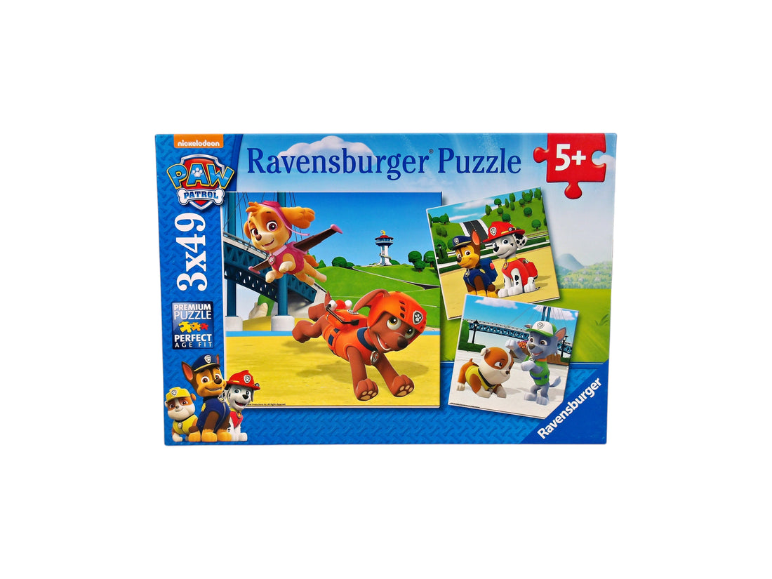 Puzzle - Pat Patrouille  - 3x49 pièces- Édition 1991