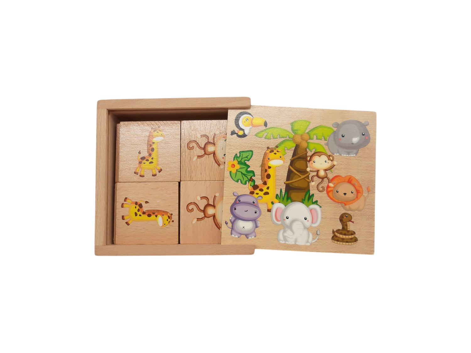 Memo - Animaux en bois 