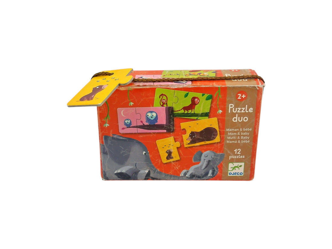 Puzzle duo - Maman et bébé - 12 Pièces