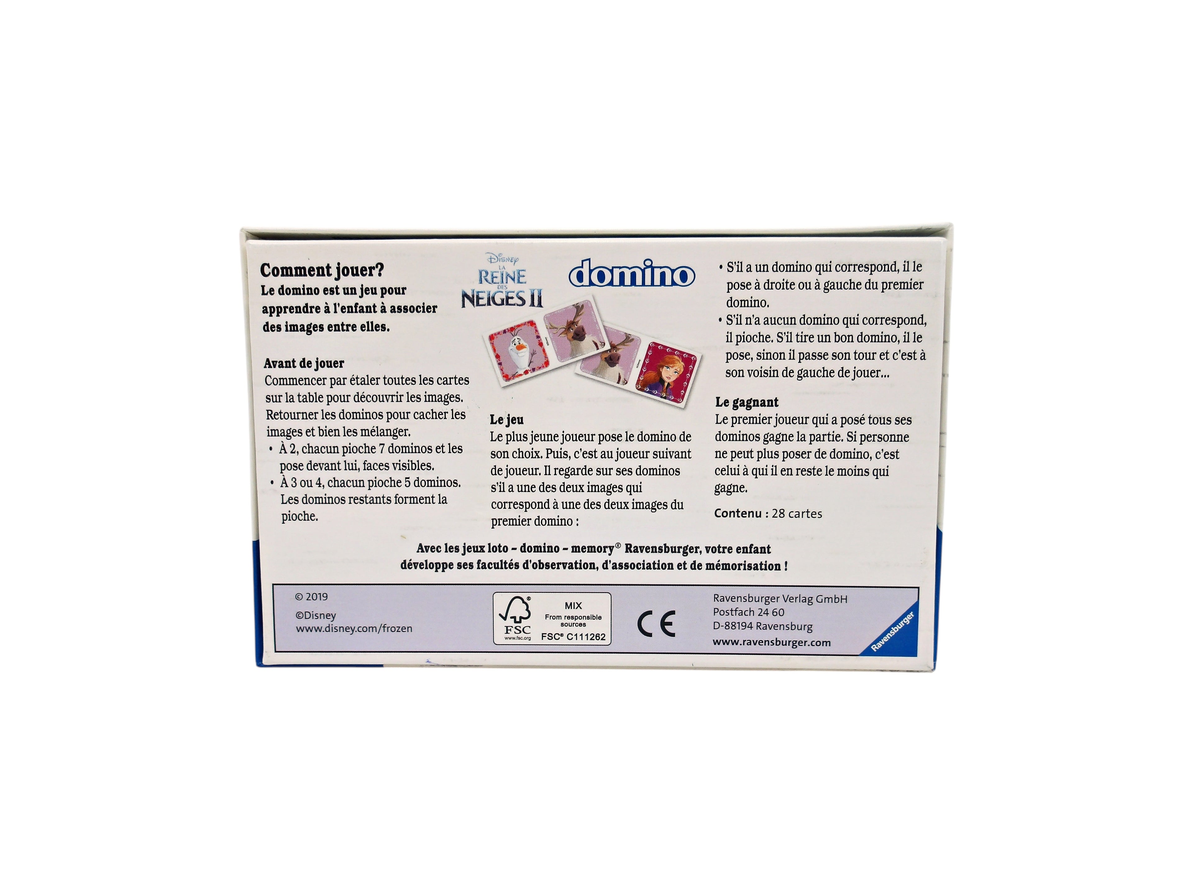 Domino - La reine des neiges II - 28 pièces- Édition 2019