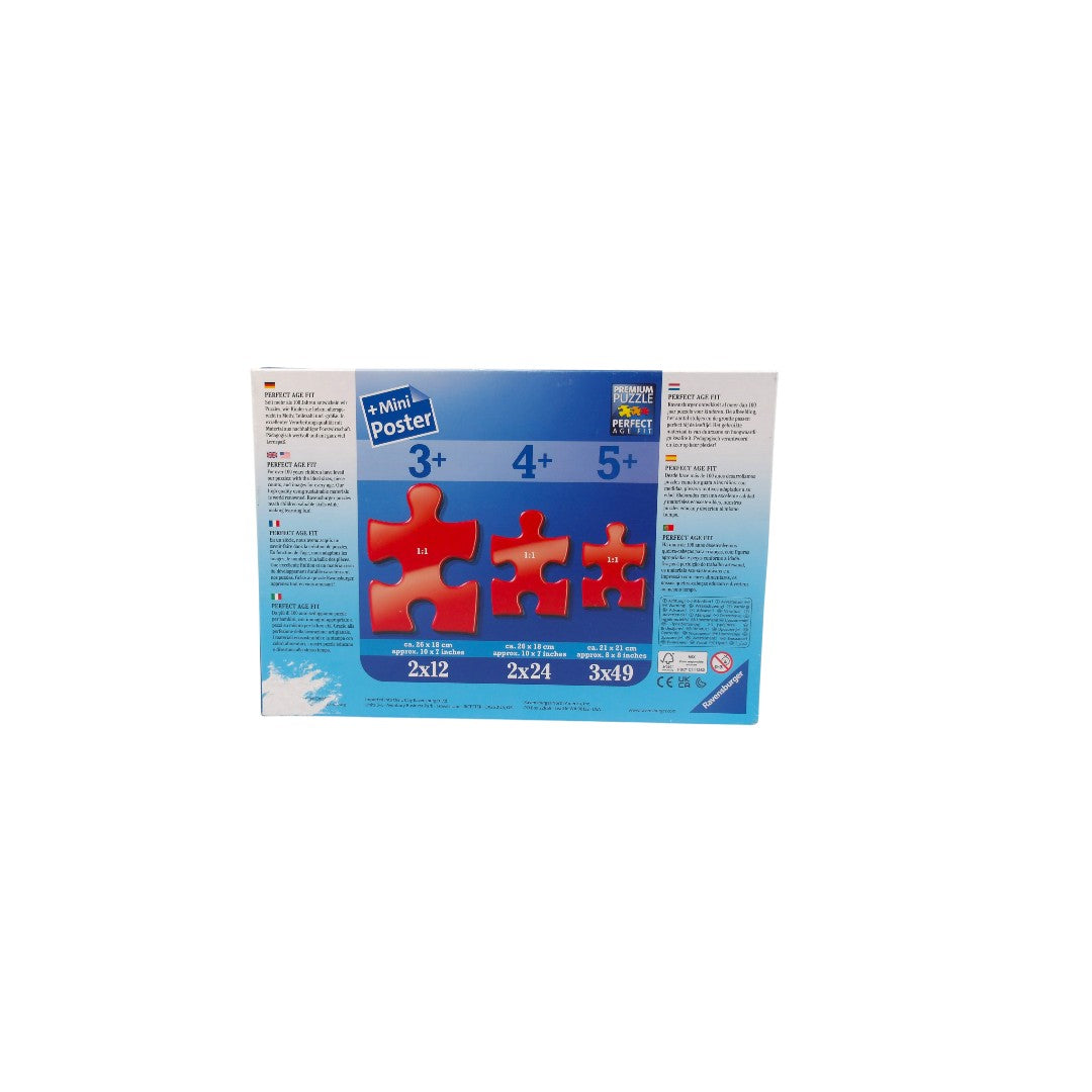 Puzzle - Les dinosaures 3 x 49 pièces- Édition 2013