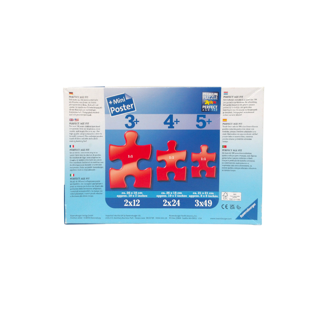 Puzzle - Sam le pompier en intervention - 2x12 pièces- Édition 2015