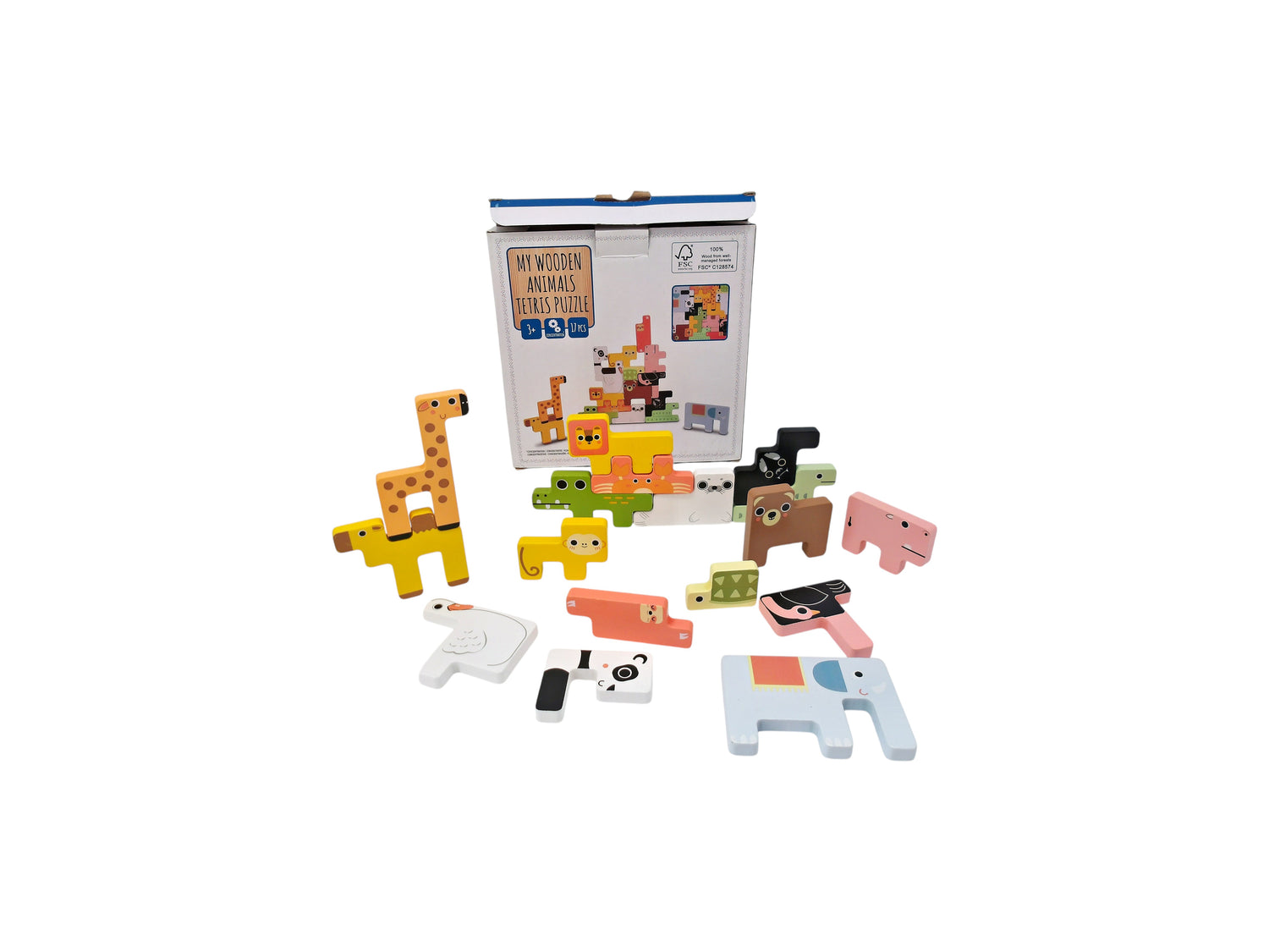 Puzzle animal - Tetris - 17 pièces