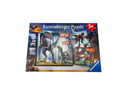 Puzzle - Jurassic World - 3 x 49 pièces- Édition 2022