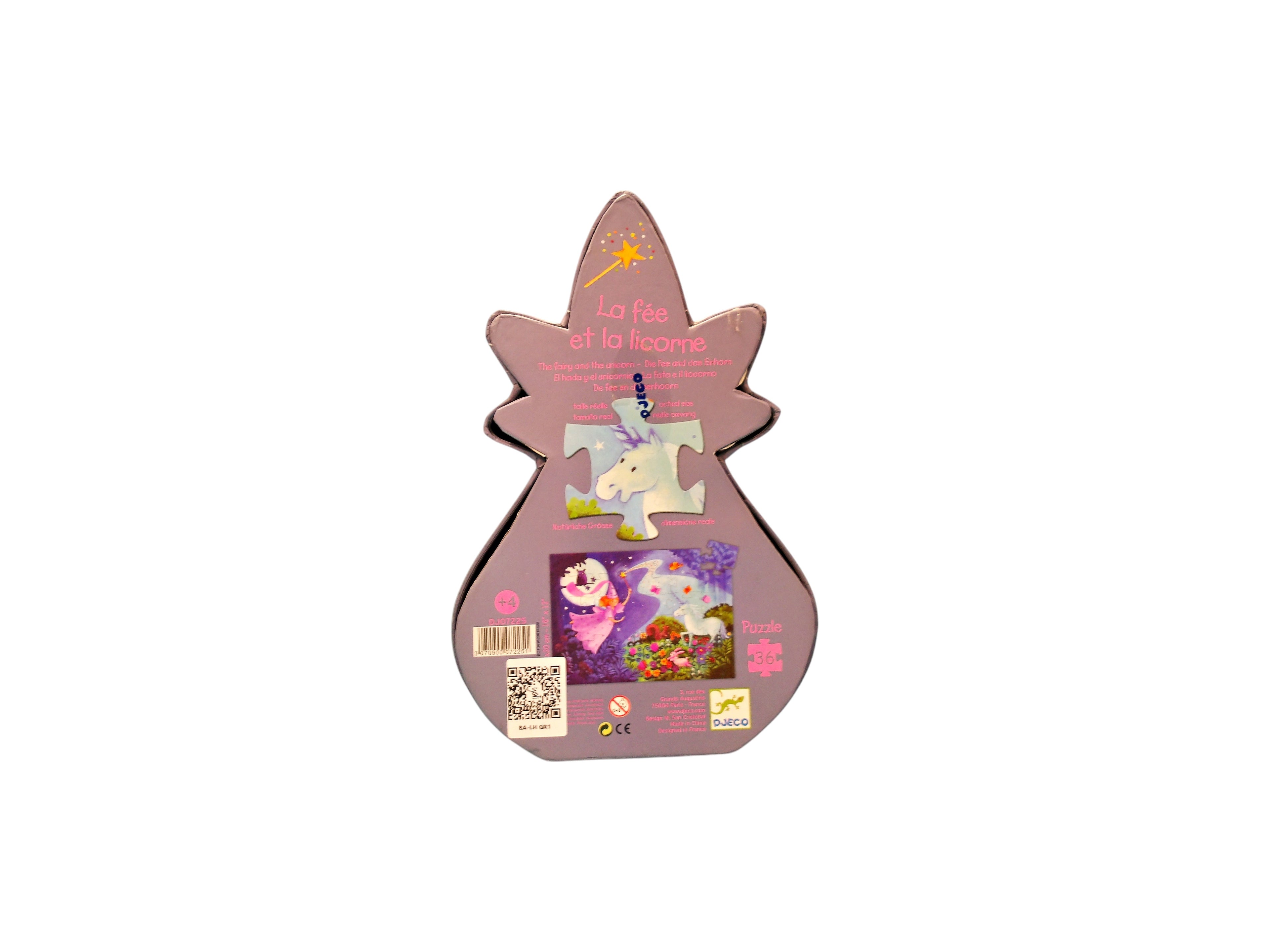 Puzzle - La fée et la licorne - 36 pièces
