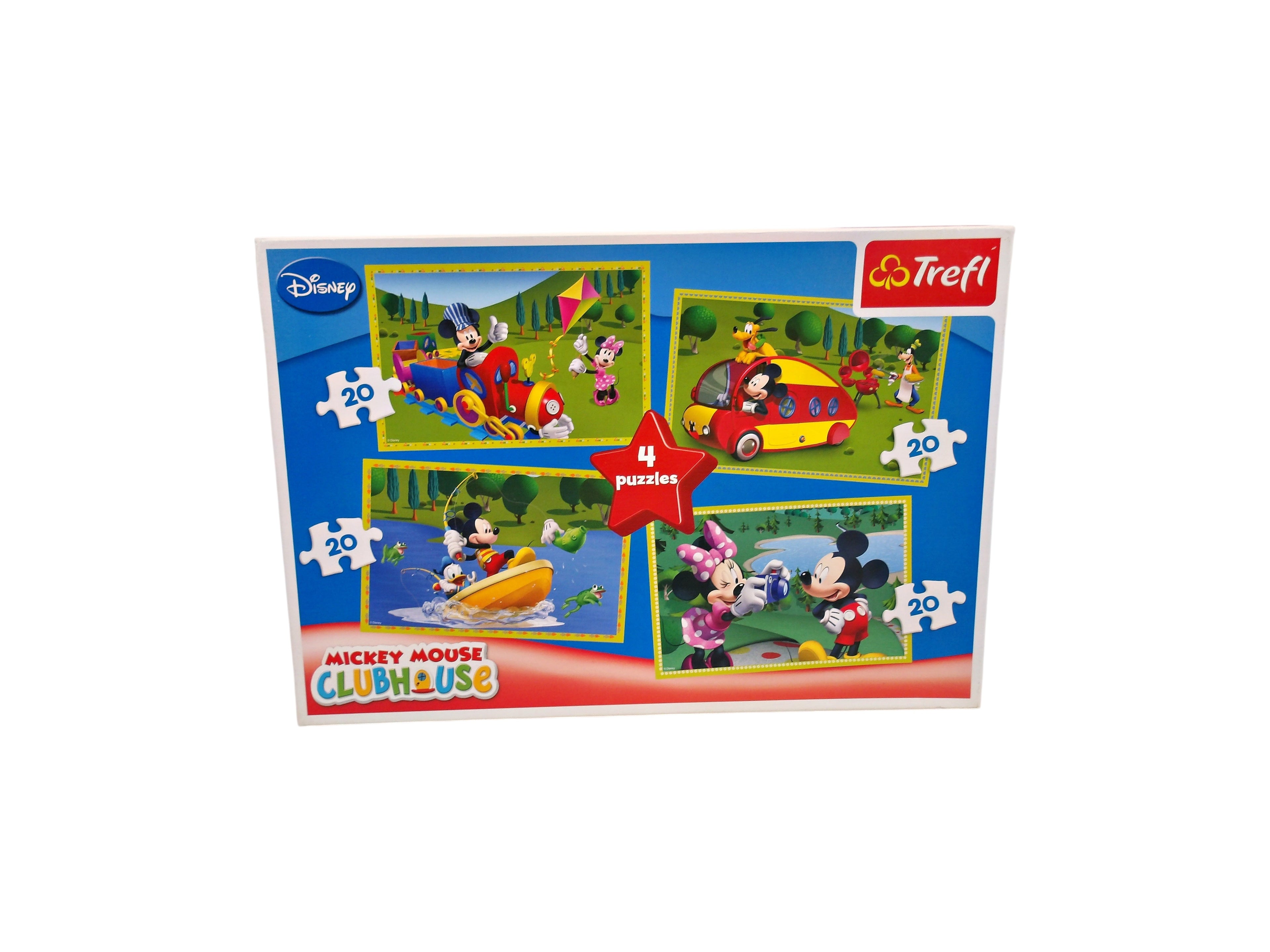Puzzle - Mickey Mouse club house 4x20 pièces 