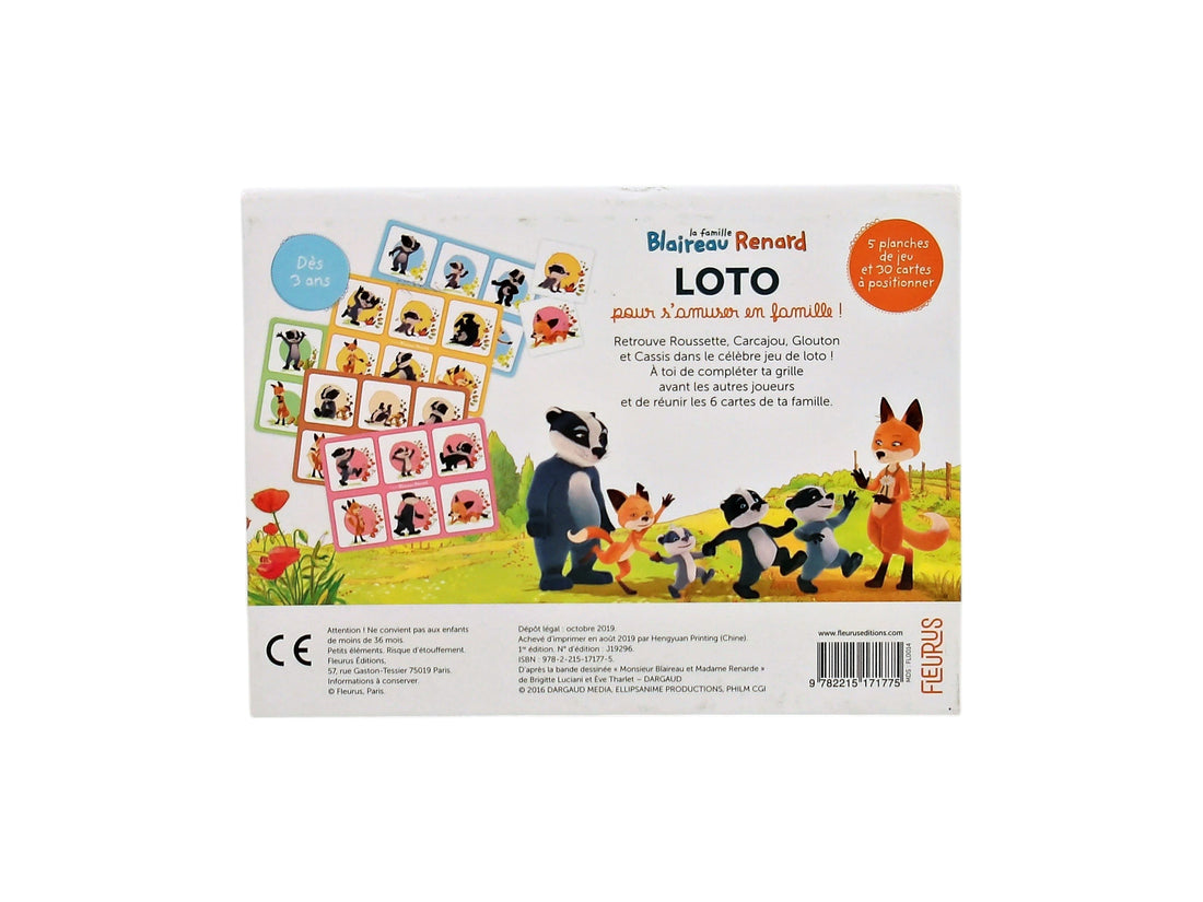 La Famille Blaireau Renard - Loto pour s&