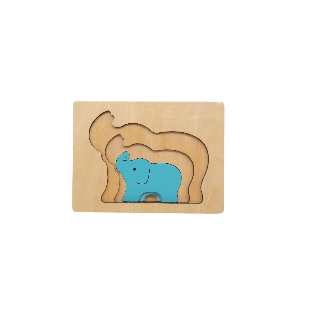 Puzzle encastrable - Eléphant 