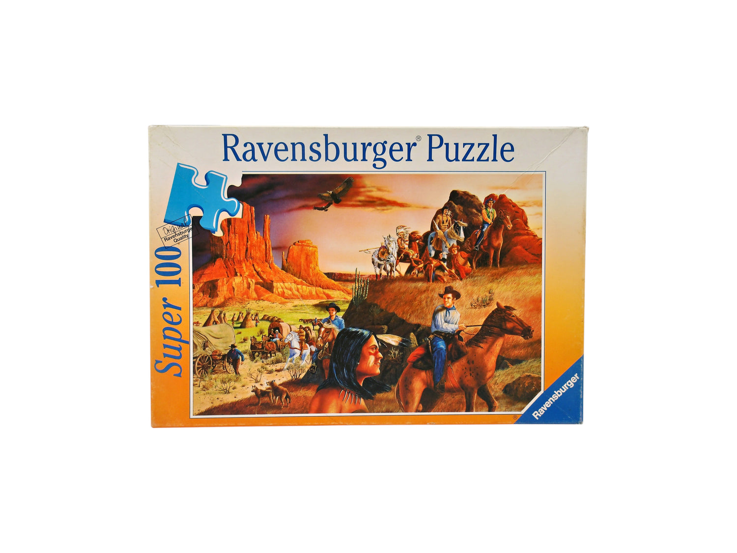 Puzzle - Cowboy et indiens - 100 pièces- Édition 1998