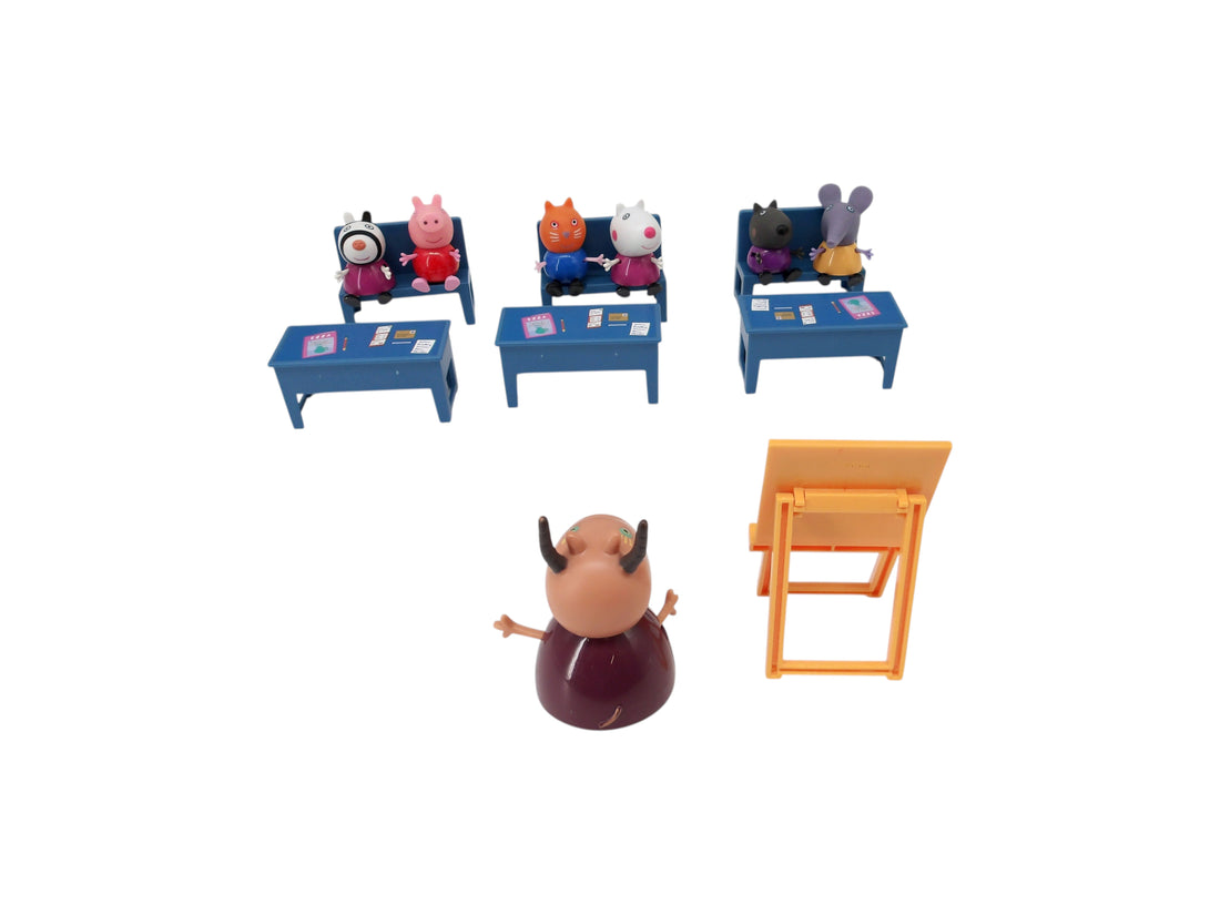 Figurines - Peppa Pig en classe - x7
