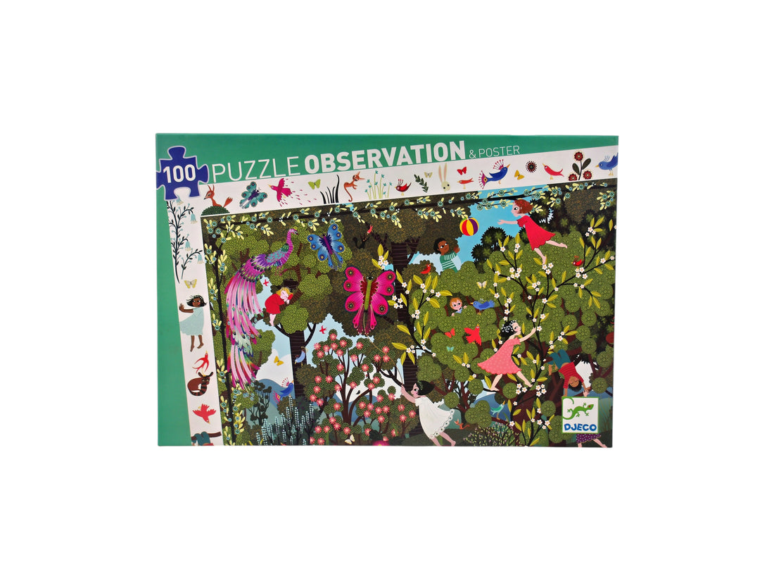 Puzzle observation - Jeux au jardin - 100 pièces