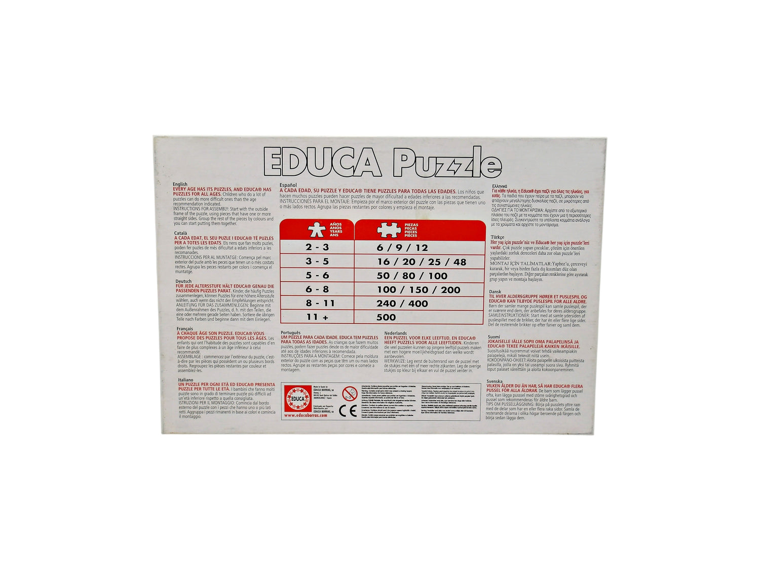 Puzzle - Les quatre saisons - 2x100 pièces