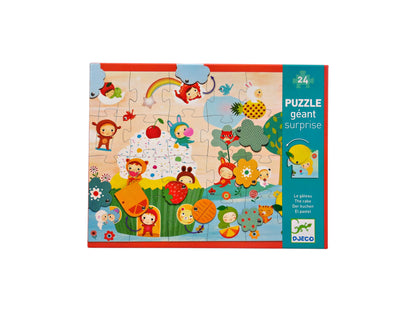 Puzzle - Géant surprise - Le gâteau - 24 pièces
