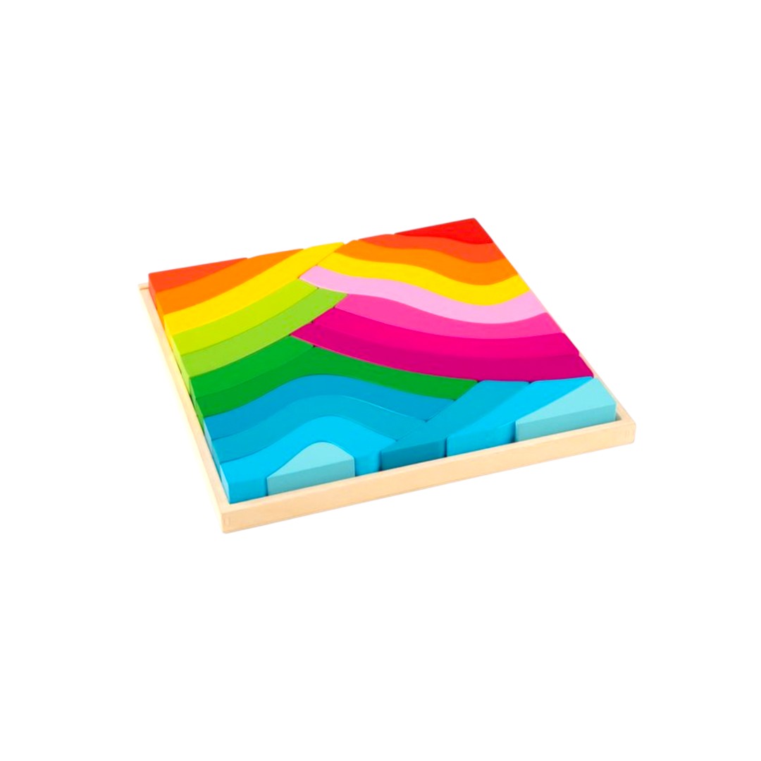 Boîte puzzle arc-en-ciel