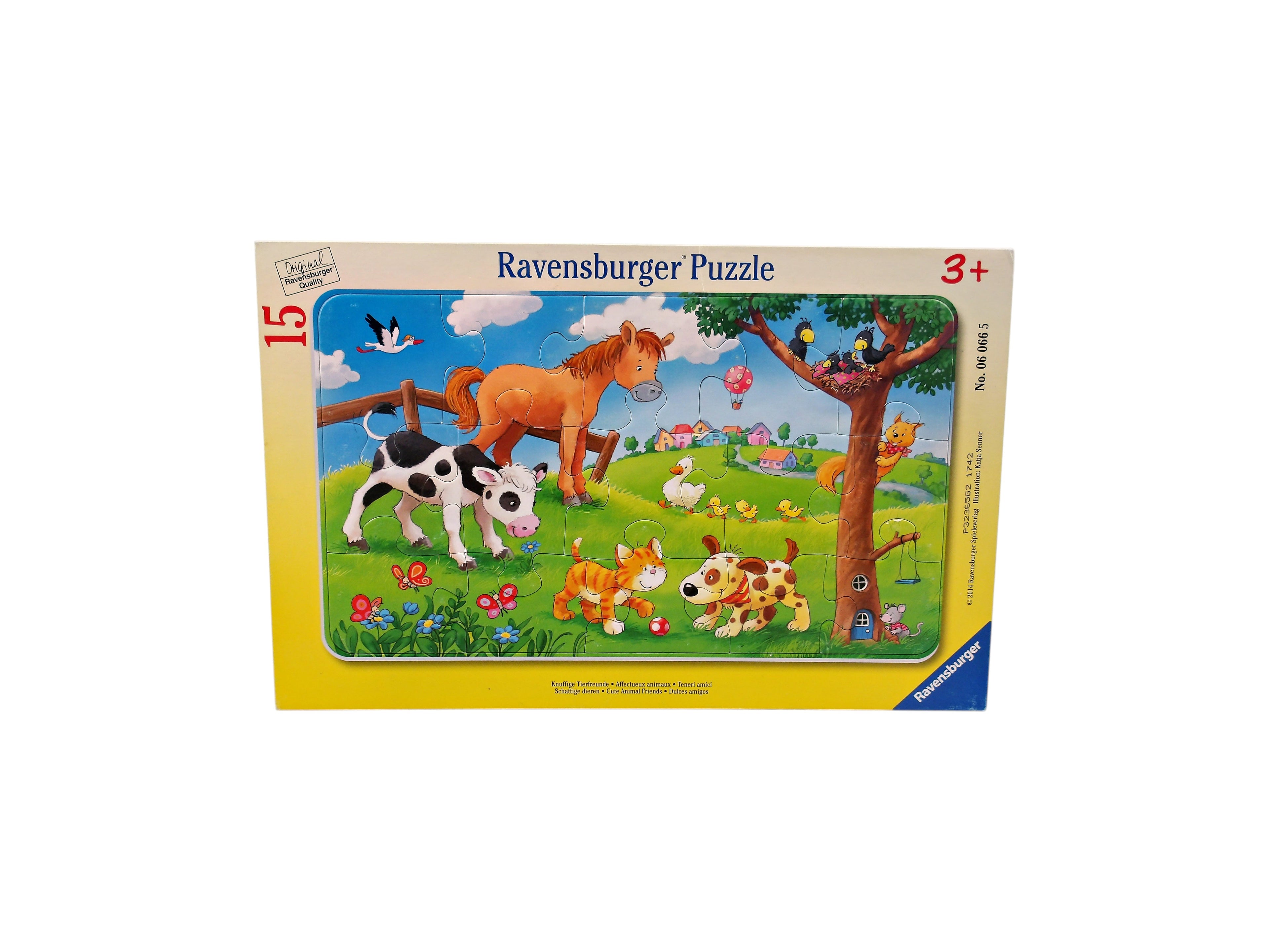 Puzzle cadre - Affectueux animaux - 15 pièces- Édition 2014