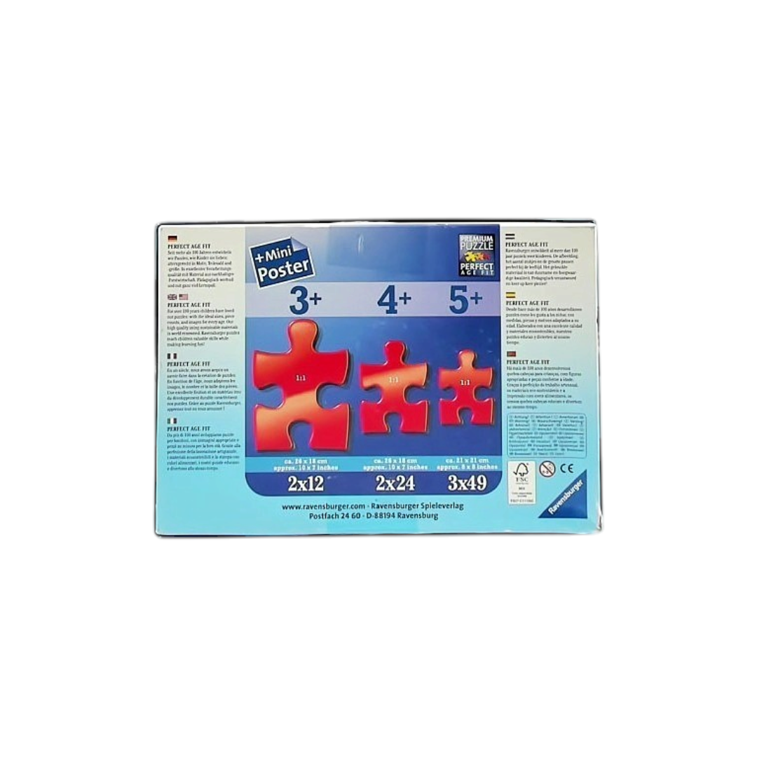 Puzzle - Elsa, Anna &amp; Olaf - 3x49 pièces
