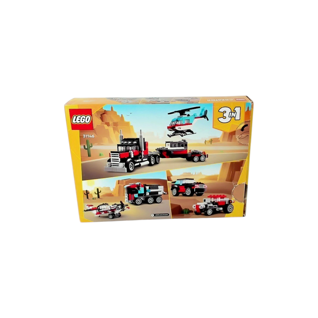 LEGO Creator 3-en-1 - Le Camion remorque avec hélicoptère - 31146